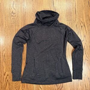 Kyodan Outdoor Women's Cowl Neck Pullover Top Activewear Athleisure Black Size M